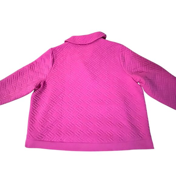 T by Talbots Womens 3X Pink Quilted Shawl Collar Pullover Used - Picture 12 of 15